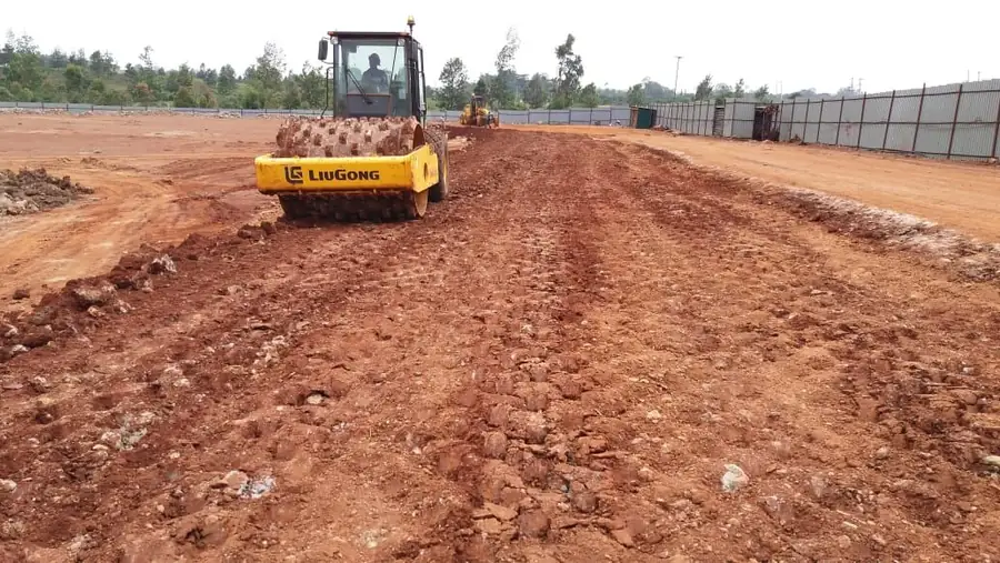 Compaction with a vibratory roller